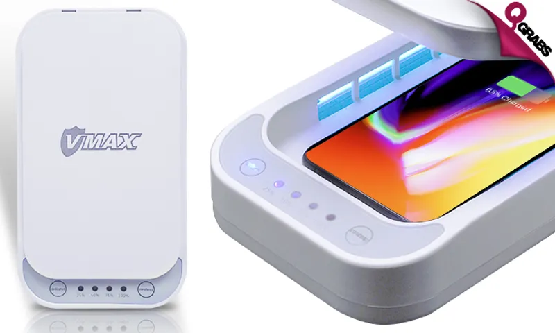 2-in-1 Sterilizer & Wireless Phone Charger!